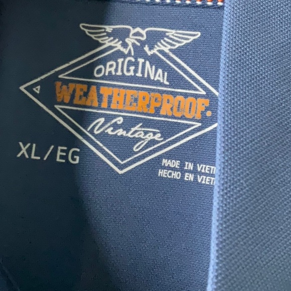 Weatherproof Vintage Men's 1/4 Zip Pullover Long Sleeve 1/4 Zip - UPF 50 Size XL - Picture 6 of 10